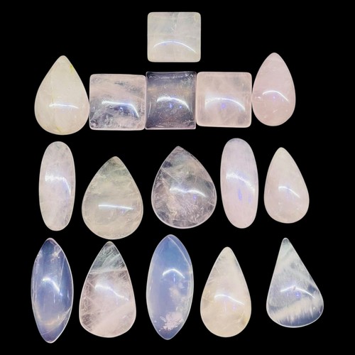 Pièces naturel rose quartz - 16,