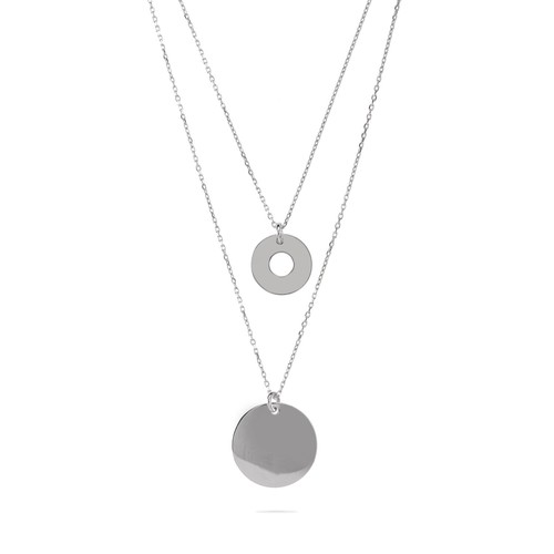 Collier double rangs cercle - collier,