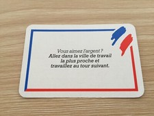 Carte hasard la ville de travail pièce jeu de société Richesses de France #A42