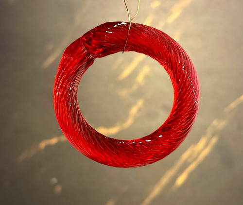Bague suspendue verre - bague, en