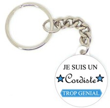 Porte clé badge je suis un