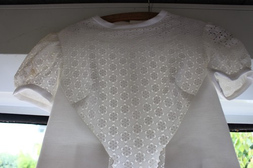 Ancienne robe mariée - , broderie