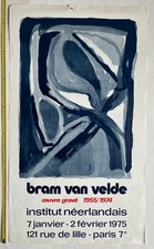 Bram Van Velde 1974 lithograph