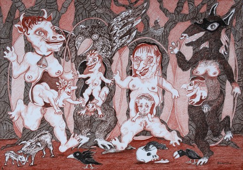 Dessin original le carnaval - :",