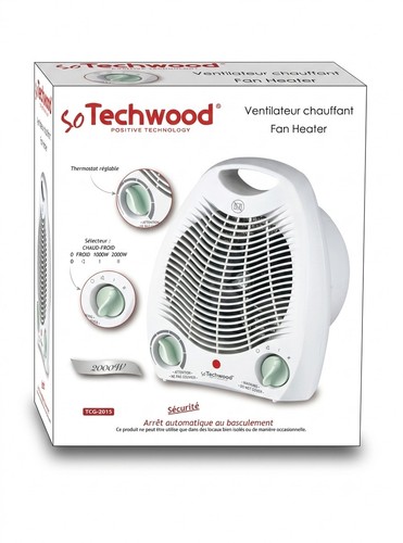 Ventilateur chauffant techwood - ventilateur,