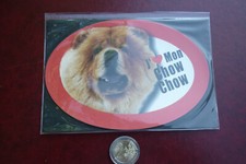 GRAND MAGNET CHIEN  / CHOW CHOW   * 14,8 CM X 10 CM *