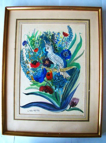 Par jean del devez - par, gouache