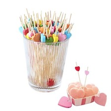 300 Pièces Pique Aperitif Fruits Bâtons Pic Aperitif Bâtons de Cocktail avce ...