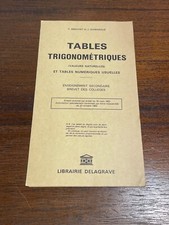 Tables Trigonométriques Sinus