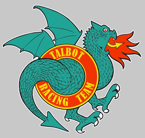 Talbot racing team sticker - racing,