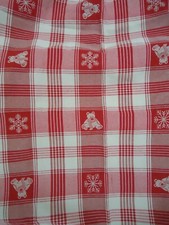 RIDEAU TISSU OURSONS FLOCONS NAPPE