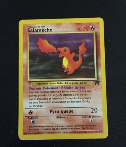 Carte pokémon salamèche - carte,