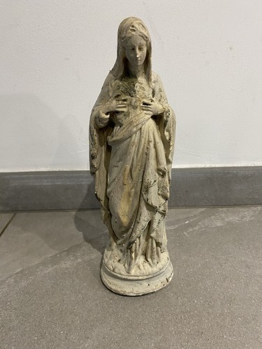 Ancienne statuette religieuse - statuette,