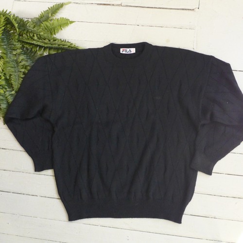 Pull laine mélangé noir - en,