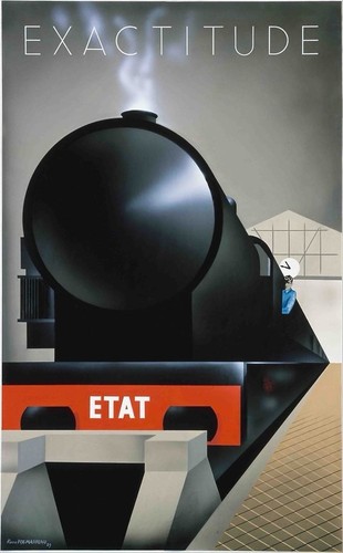 Affiche poster train sncf - affiche,