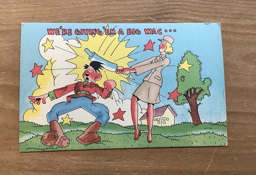 Wac army ww2 carte postale - wac,