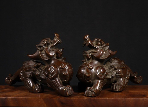 China bronze gilt feng shui - feng,