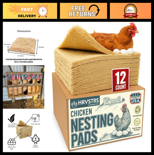 Pack chicken nesting pads - 12,