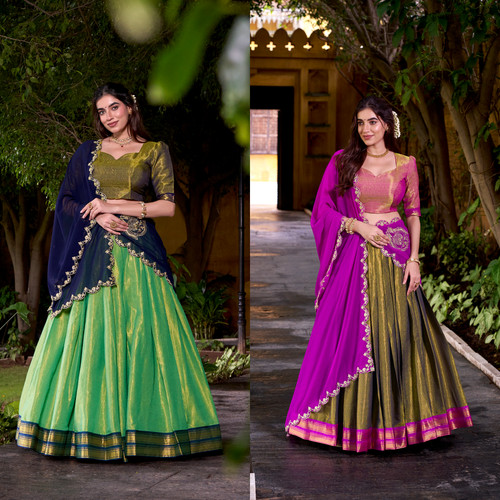 Lehenga indien cousu prêt - indien, À