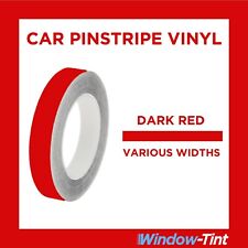 Rouge Foncé Brillant Broche Rayure Rouleau Pinstriping Fil Bande Vinyle Auto 10m