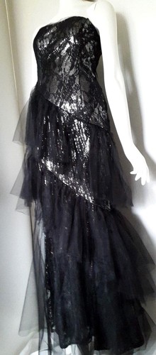 Manoukian robe soiree noire - robe,