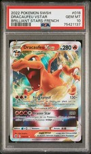 Carte Pokémon Dracaufeu VStar 018/172 PSA 10 Epee Et Bouclier Stars Etincelantes