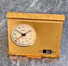 Ancien Mini Réveil Mécanique de Voyage NEPRO Alarm fonctionne 