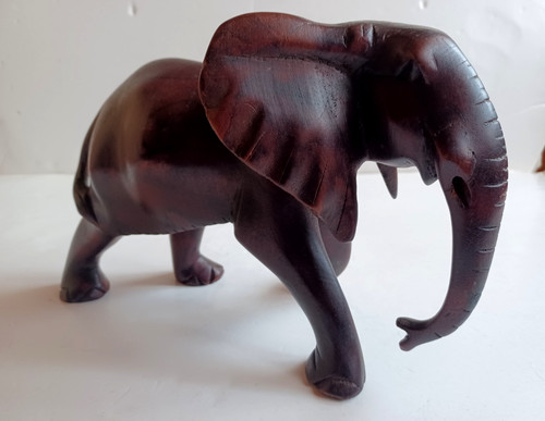 Eléphant bois sculpté - bois,
