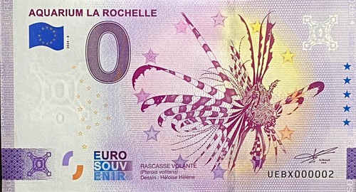 Billet euro aquarium la - 0,