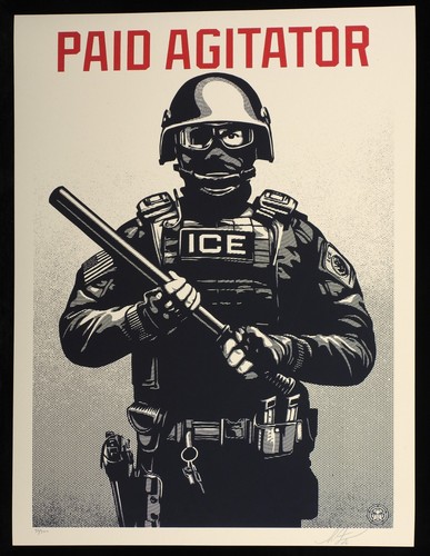 Shepard fairey paid - paid, agitator