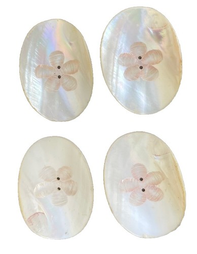 Anciens gros boutons nacre - boutons,