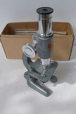 MICROSCOPE  JOUET  "OPTICO" PARIS Ht 20 cm MÉTAL  CHEZ TONDEUR À VILLEFRANCHE /S