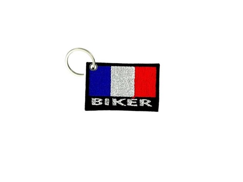 Porte cle cles clef brode