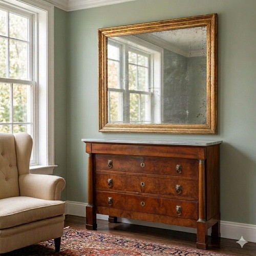 Miroir ancien bois doré - miroir,