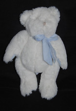 DOUDOU ET COMPAGNIE DC2341 ours blanc mon tout petit ruban bleu  25 cm NEUF