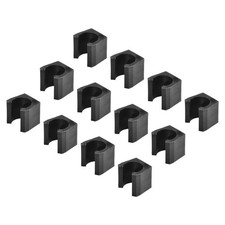 Noir 12 Pièces Billards Queue Rack Piscine Bâton Support Pince Mural Suspension