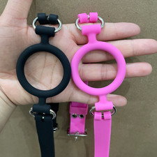 Silicone Gag Bouche Harnais Ceinture O-ring BDSM Bondage Femmes Retenues Esclave