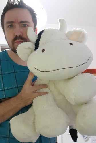 Peluche vache géant xxl - xxl, haut