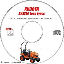 BX2350 - Catalogue Pieces CDROM KUBOTA FR Expédition - --, Support - CD-ROM - D