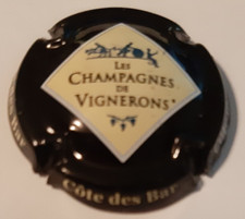 Capsule de Champagne Côte des Bar Personnalisée écriture crème, 4 fois N°667