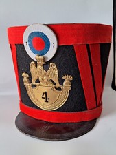 Tschako Shako 17/18ème siècle début collection Francia 4. Régiment