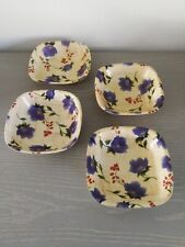 4 Petits Ramequins Carré '' Style Feuille de Palmier ''