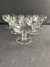 6 coupes ½ cristal soufflé