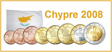 Série 8 pièces Euros Chypre 2008