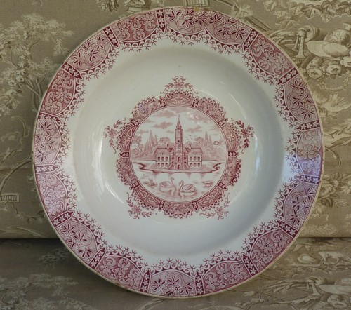 Plat rond creux ancien - , orchies