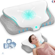 Ehomfory Oreiller Ergonomique Cervical, Oreiller Memoire Forme, Oreiller