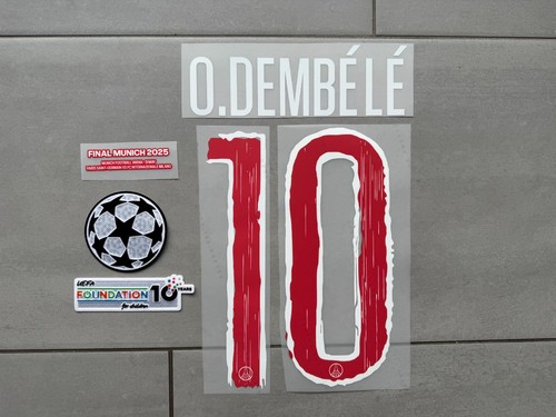 Flocage dembélé 10 - o.dembÉlÉ, psg