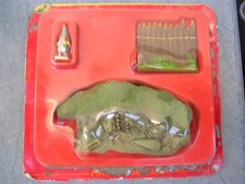 le village d'Astérix  mini figurines de 2004 : Obélix - carrière - palissade