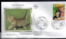 2006 -  - FDC SOIE 1° JOUR**LE CHATON -  - OBL.PARIS -  - Yt.3897