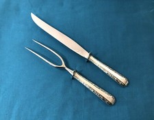 couteau et fourchette de service argent massif TOWLE STERLING couvert no Minerve